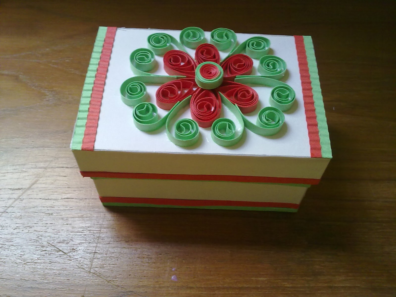 Homes N Hearts Quilled jewellery box self made