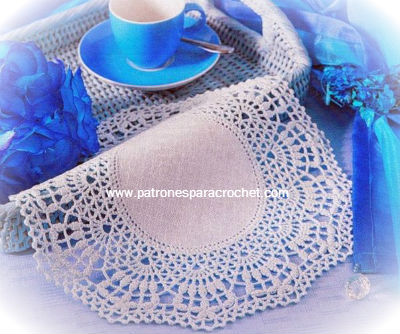 10 patrones de carpetas, caminos de mesa y cortinas para tejer con ...