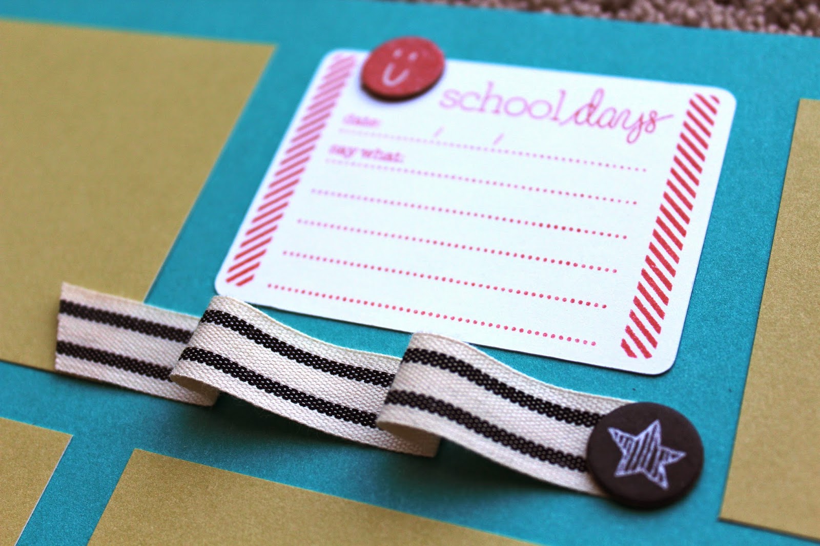 HeatherJaneDesign Chalk It Up! Scrapbook Layout 1 and Let's Scrap