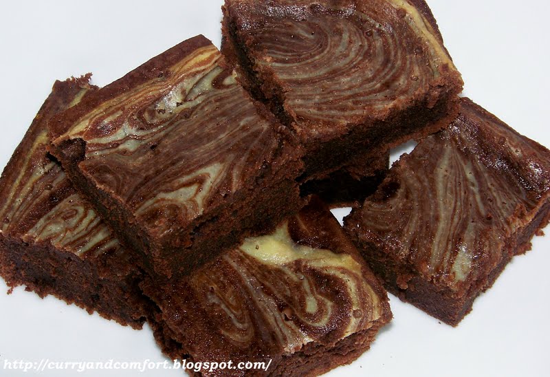 Kitchen Simmer Sour Cream Marbled Brownies