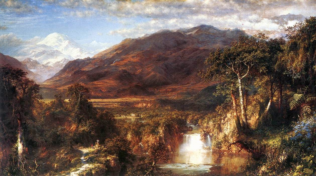 frederic edwin church scene from magdalene frederic edwin church scene from magdalene