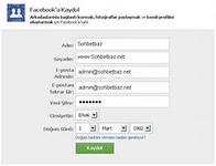 face kaydol facebook kayıt