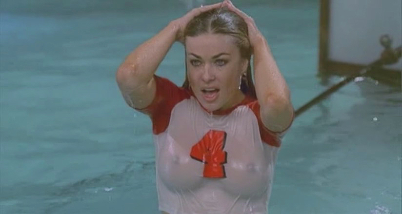 like Leslie Easterbrook she had a wet t shirt scene in the movie MY