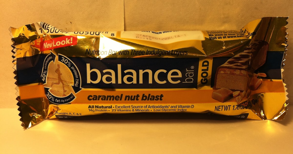 Crazy Food Dude Review Balance Bar Gold Caramel Nut Blast Bar
