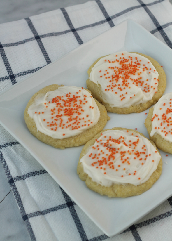 Whatcha Makin' Now? Orange Cookies with Orange Cream Cheese Frosting