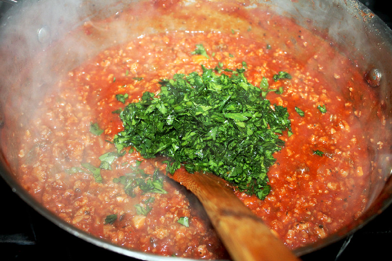 Creole Contessa Baked Spaghetti Casserole with Andouille Sausage