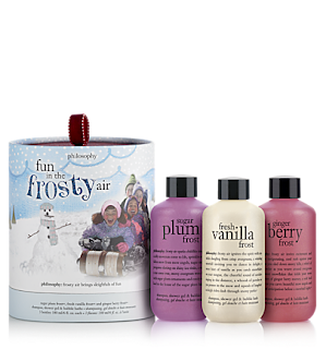 Philosophy, Philosophy Fun in the Frosty Air, Philosophy shower gel, Philosophy shampoo, Philosophy bubble bath, shampoo, shower gel, bubble bath, gift guide, holiday gift guide, holiday gifts, gift set