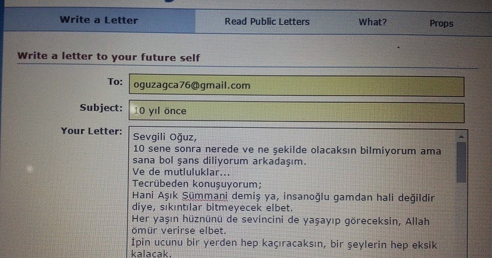 2024 Senesine Mektup Yazdım Kendime