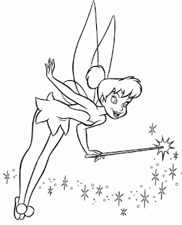 Tinkerbell Christmas Coloring Pages For Kids 2