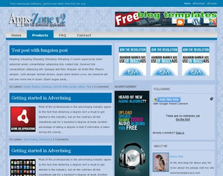 Apps-Zone v2 Blogger Template