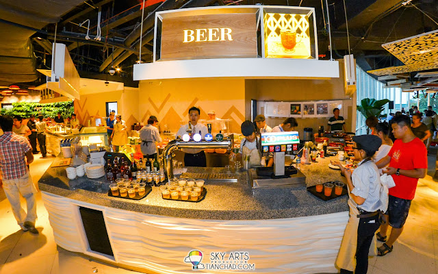 Varieties of beers are avaialble at the drink counter @ Taste  Enclave, Avenue K