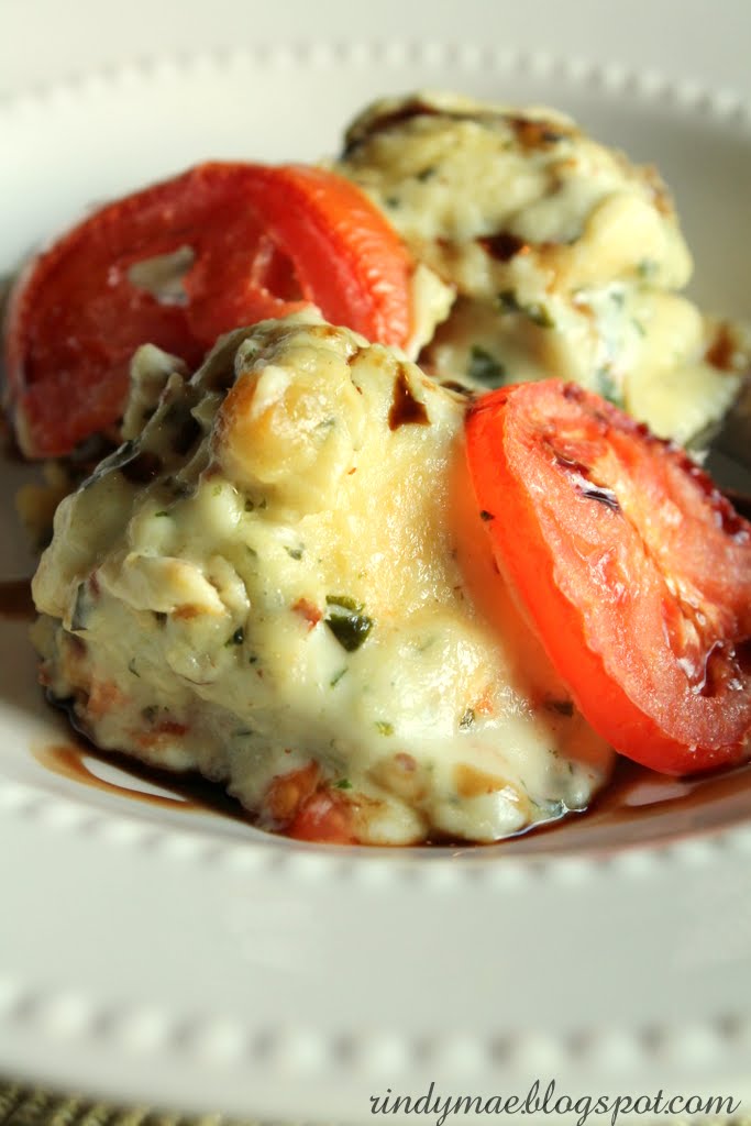 Rindy Mae Baked Ravioli In Pesto Cream Sauce