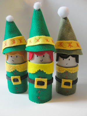 toilet paper roll holiday elves 