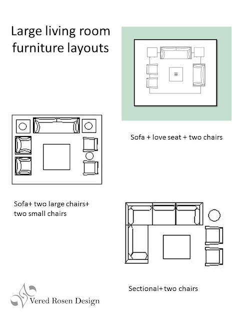 Vered Rosen Design: Living room seating arrangements -furniture layout