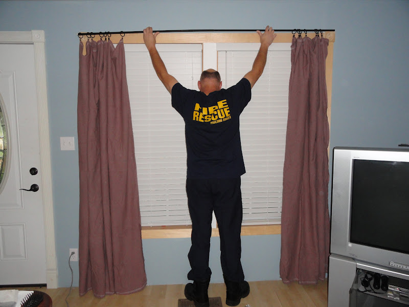 Wife Of A Fire Man Drop Cloth Curtains