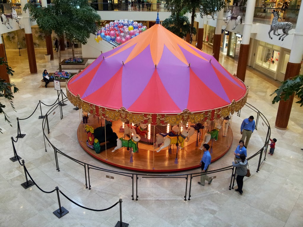 South Coast Plaza's Carousel Court I want to ride the merry go