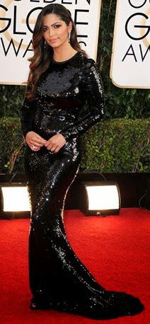 Golden Globes 2014 Camila+Alves - Golden Globes 2014