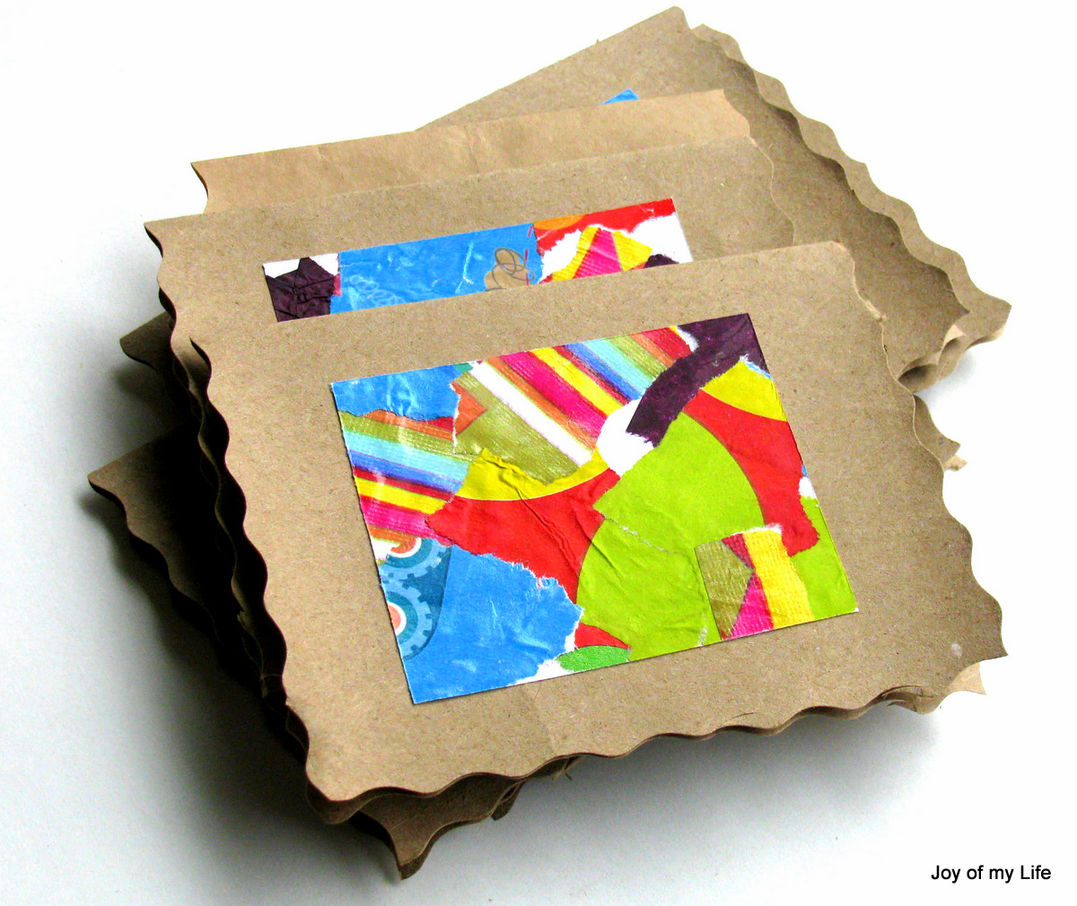 The Joy of My Life, and other things: Kids Art: Recycled Wrapping