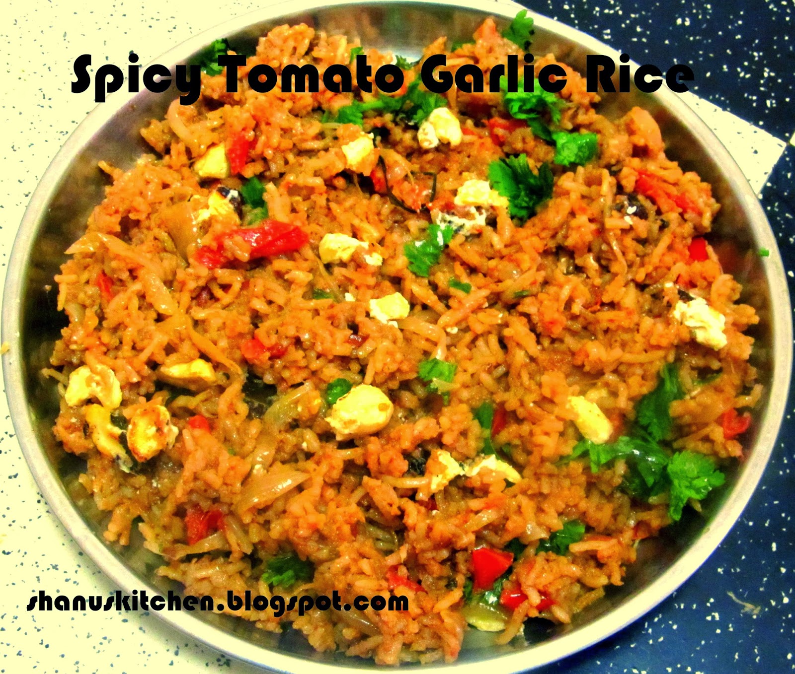 Spicy Tomato Garlic Rice