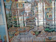 Several important incidents of lord Mahavir is painted in a small room in a .