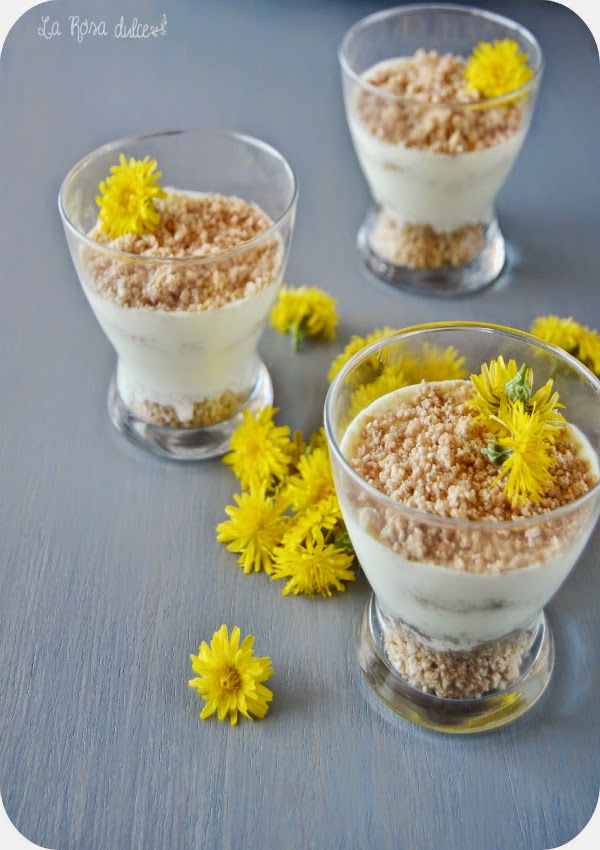 Tarta De Limón Y  Queso Fresco En Vasitos