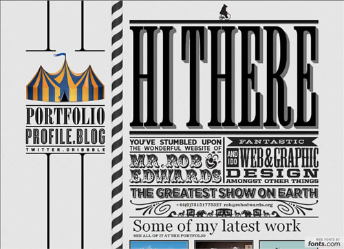 typography website