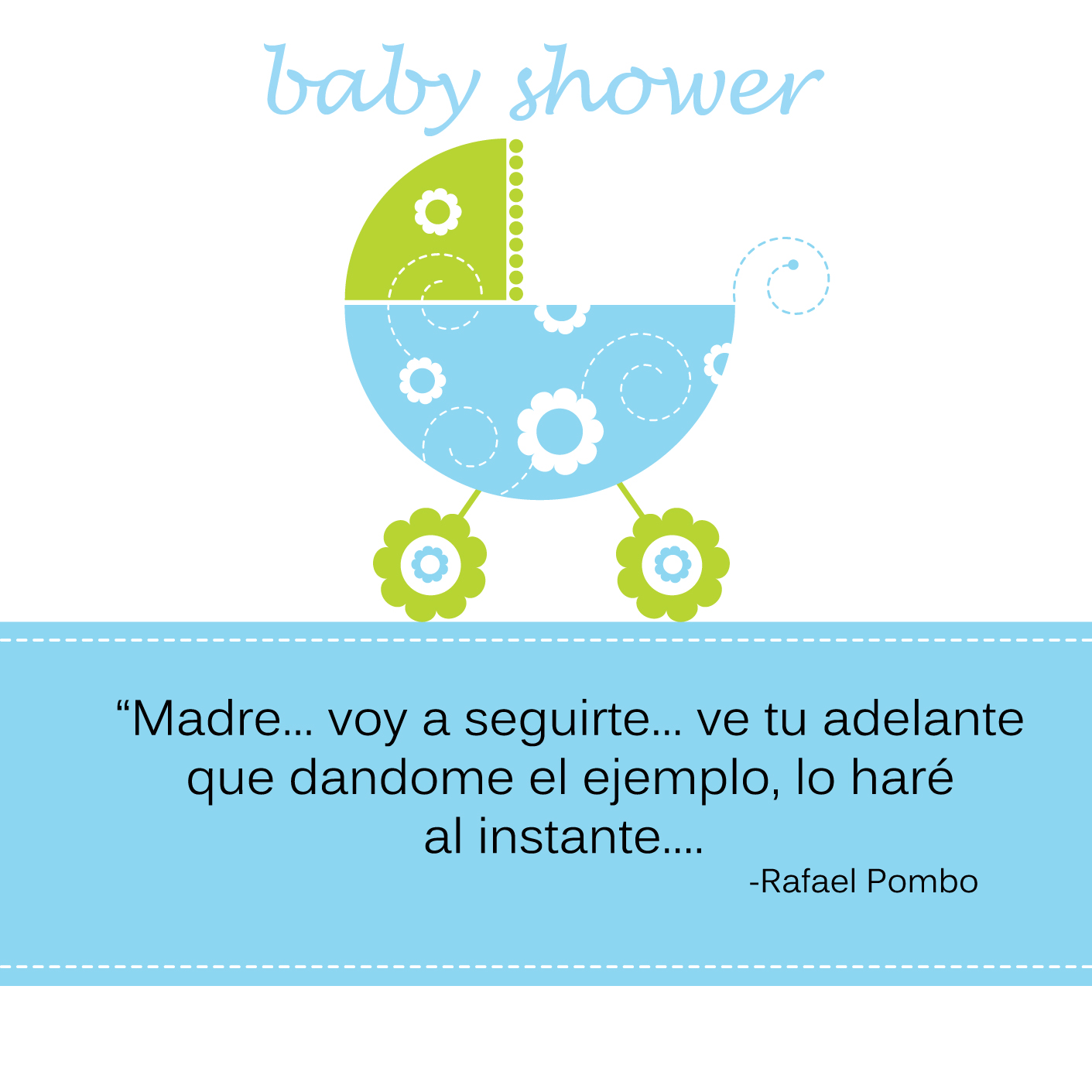 D&M CREACIONES: INVITACION PARA BABY SHOWER