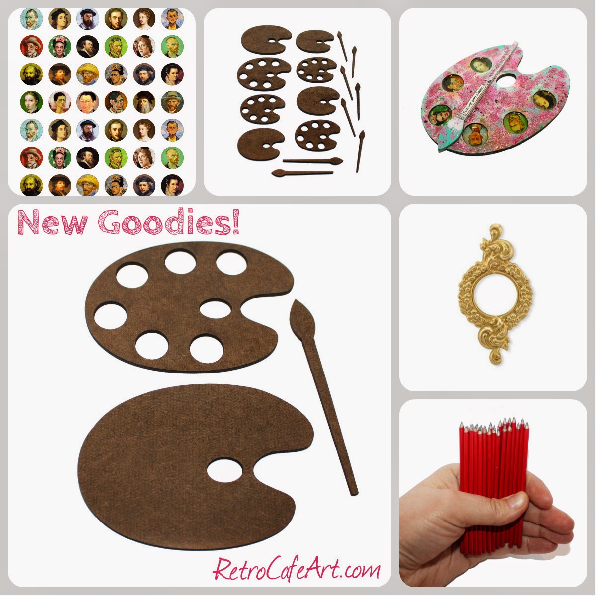 Retro Café Art Gallery Fabulous Artist Palettes + a Free Gift For All‏