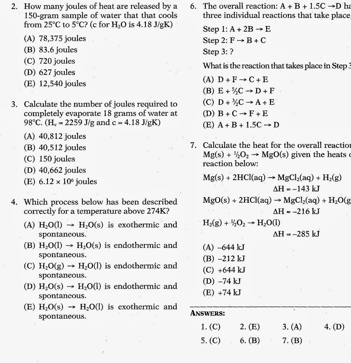 chemistry olympiad past papers