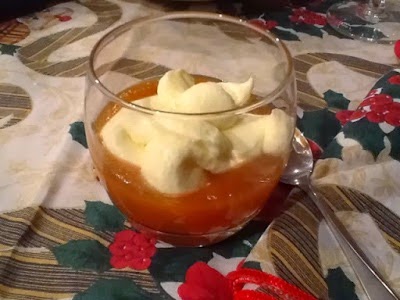 Compota De Manzana Y Pera Con Crema De Mascarpone