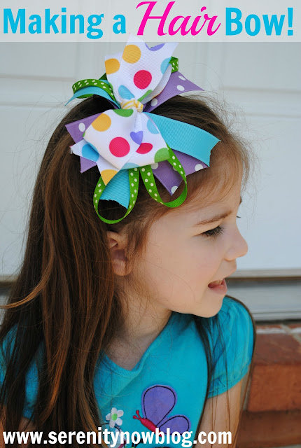 How to Make a Stacked Hair Bow Serenity Now blog