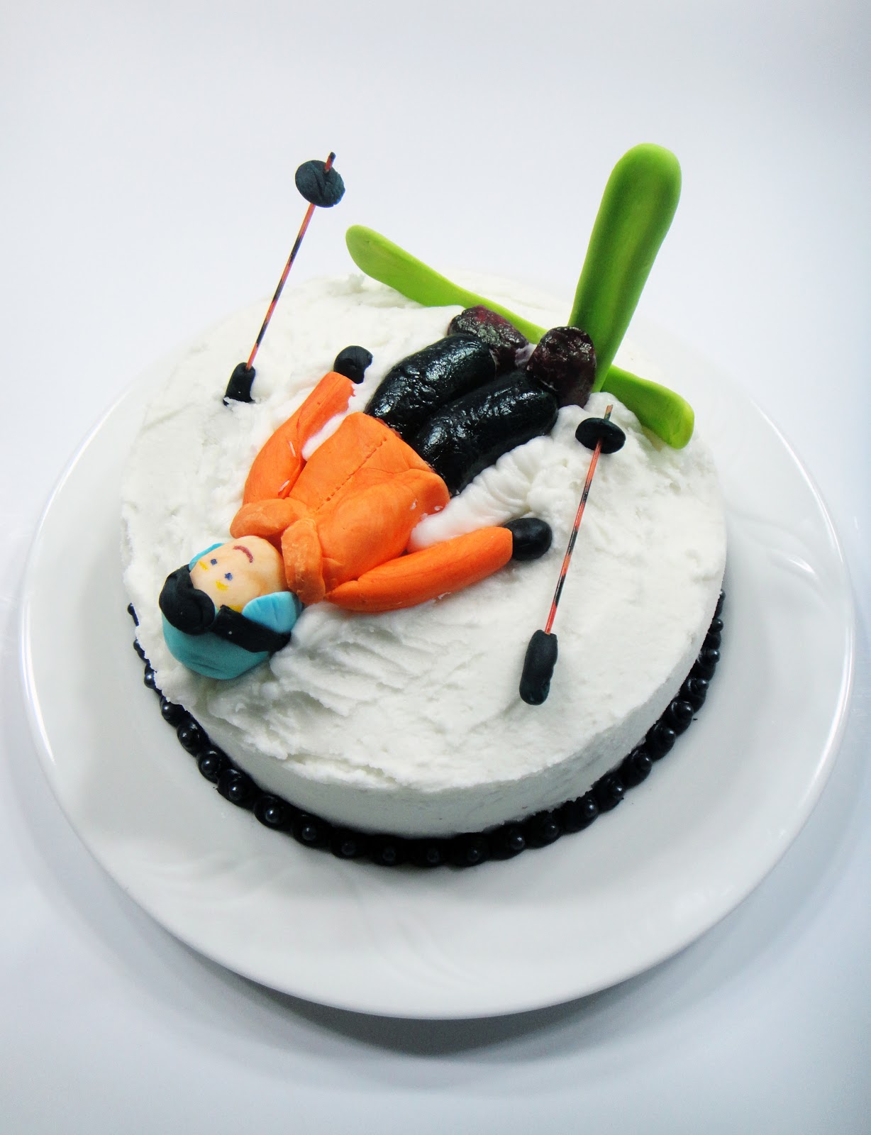 Worth Pinning Skier Cake Worth Pinning Skier Cake