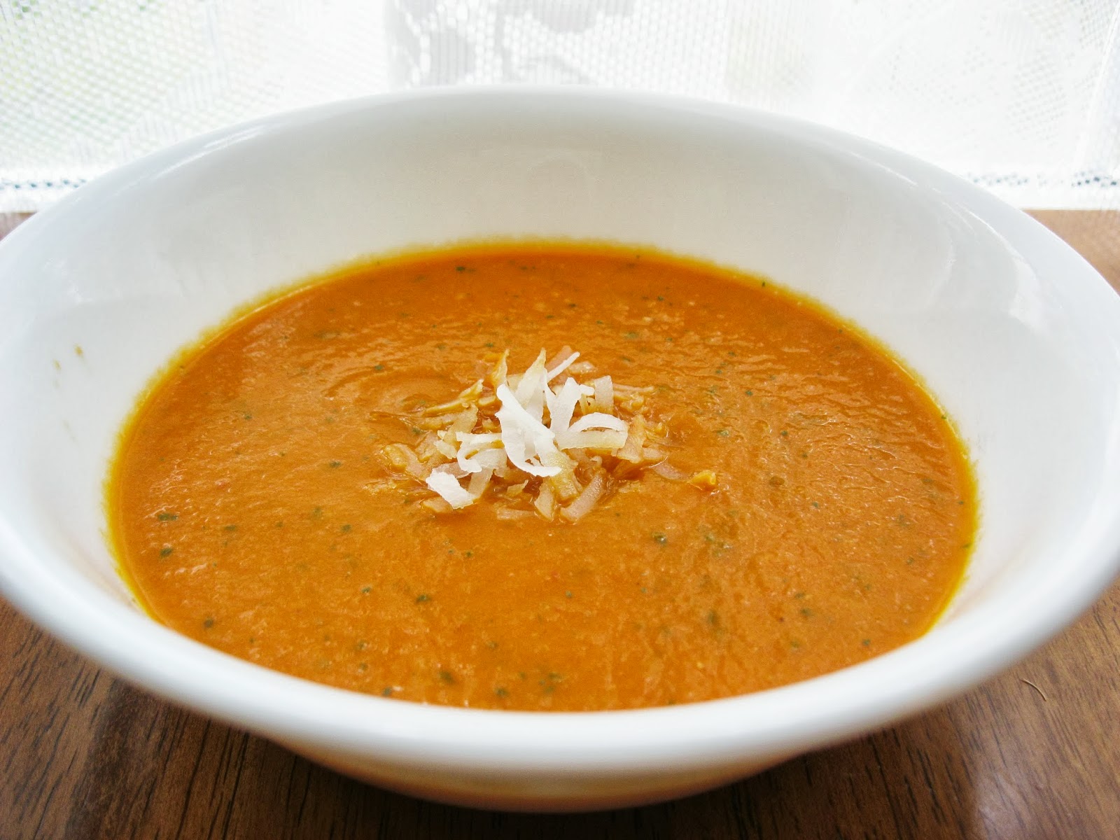 A Handful of Everything Creamy Coconut Milk Tomato Basil Soup
