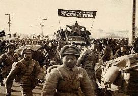Tropas comunistas chinas durante la revolución