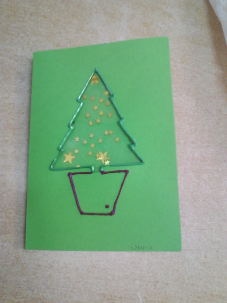 postal com árvore de natal Postal+1
