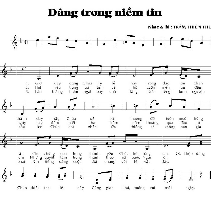 Thánh ca: Dâng Trong Niềm Tin