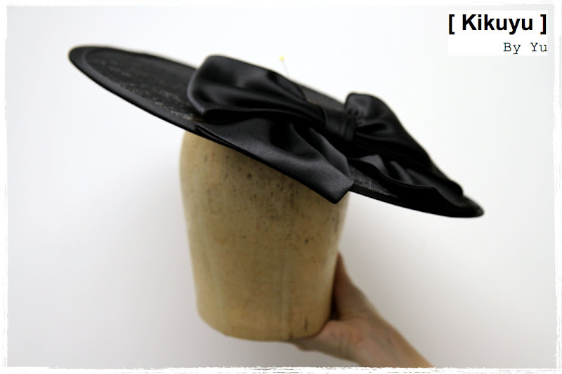 Black Sinamay hat