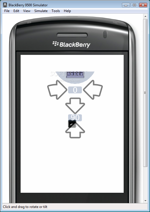 The BlackBerry Smartphone Simulator includes the BlackBerry device applications that are typically available on BlackBerry devices and enables you to load