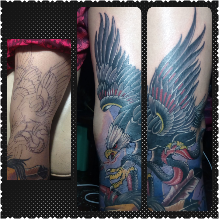 Day art tattoo eagle