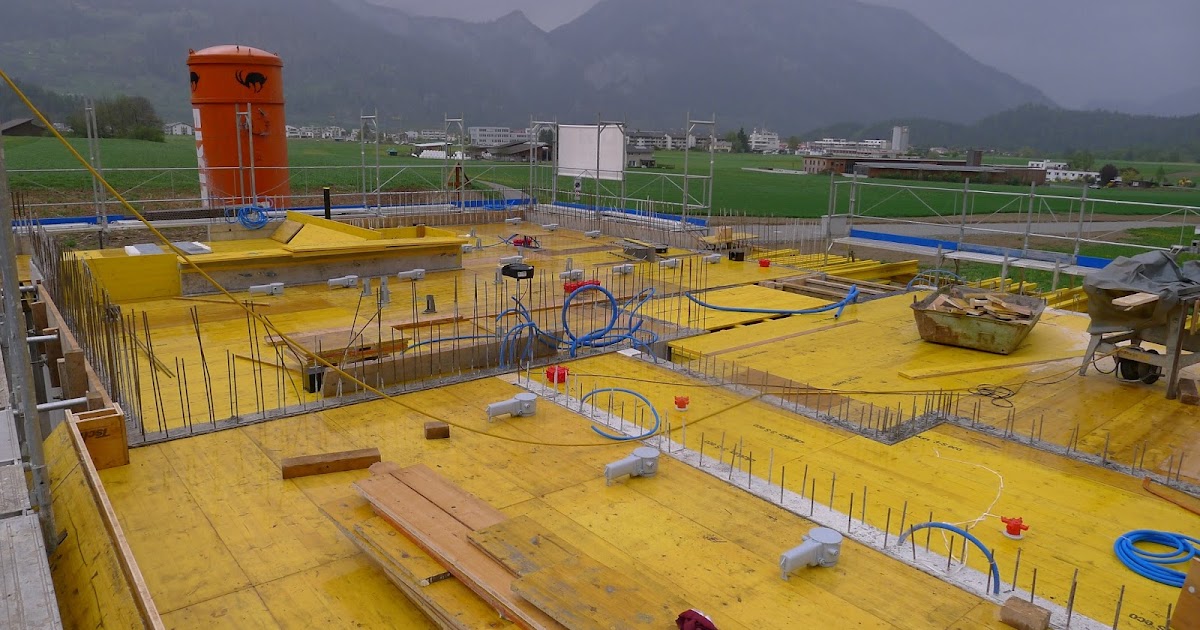 Bautagebuch: Schalung Decke EG