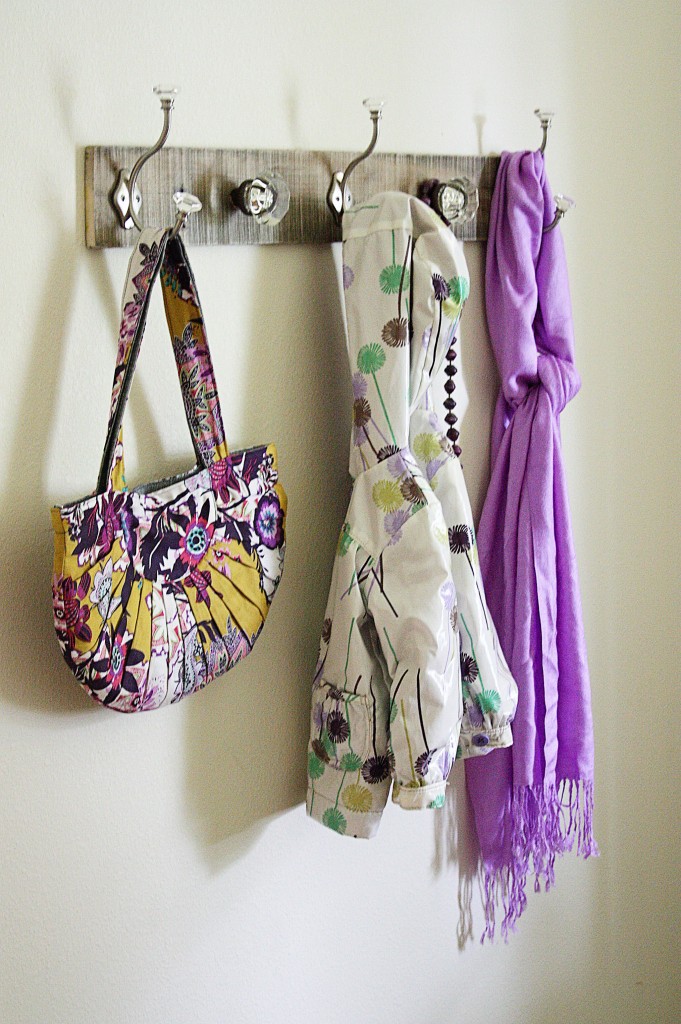 Pallet Coat Rack {glass door knob repurpose} BeingBrook