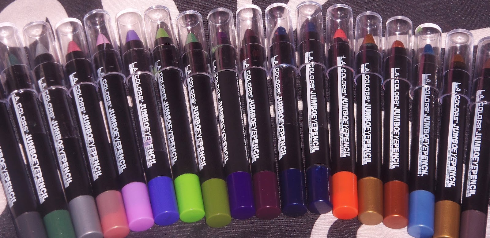Addicted to Beauty L.A Color Jumbo Eye Pencil Swatches