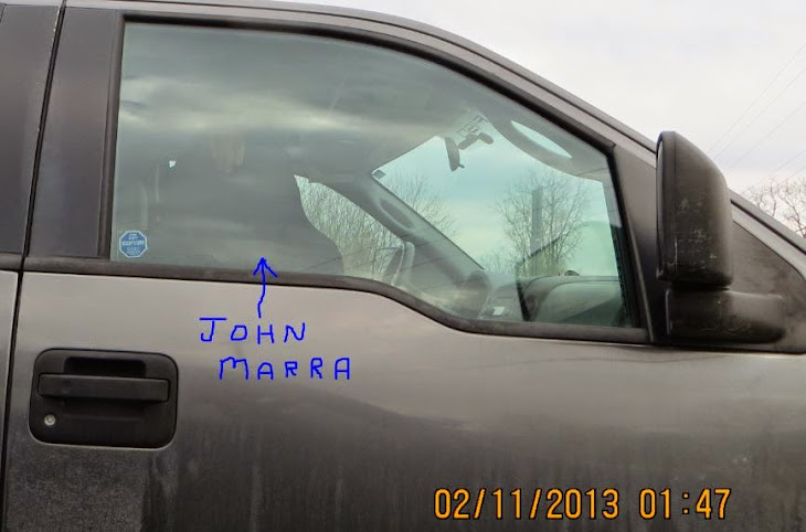 On 2/11/13 Brady Lake Village cop John Marra was hiding from the blog cam-WHY ?