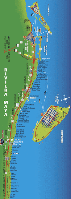 (Mexico) - Riviera Maya Map