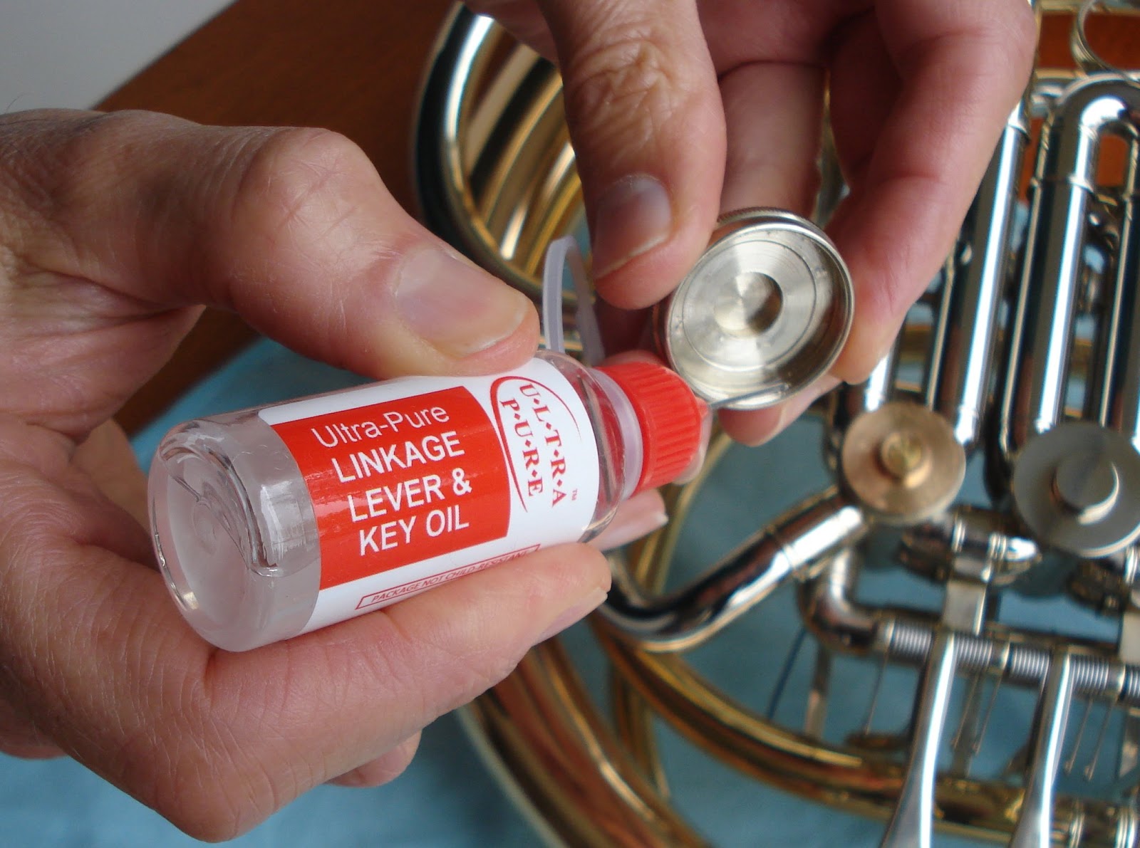 UltraPure Oils Brass instrument care and playing How to oil rotary