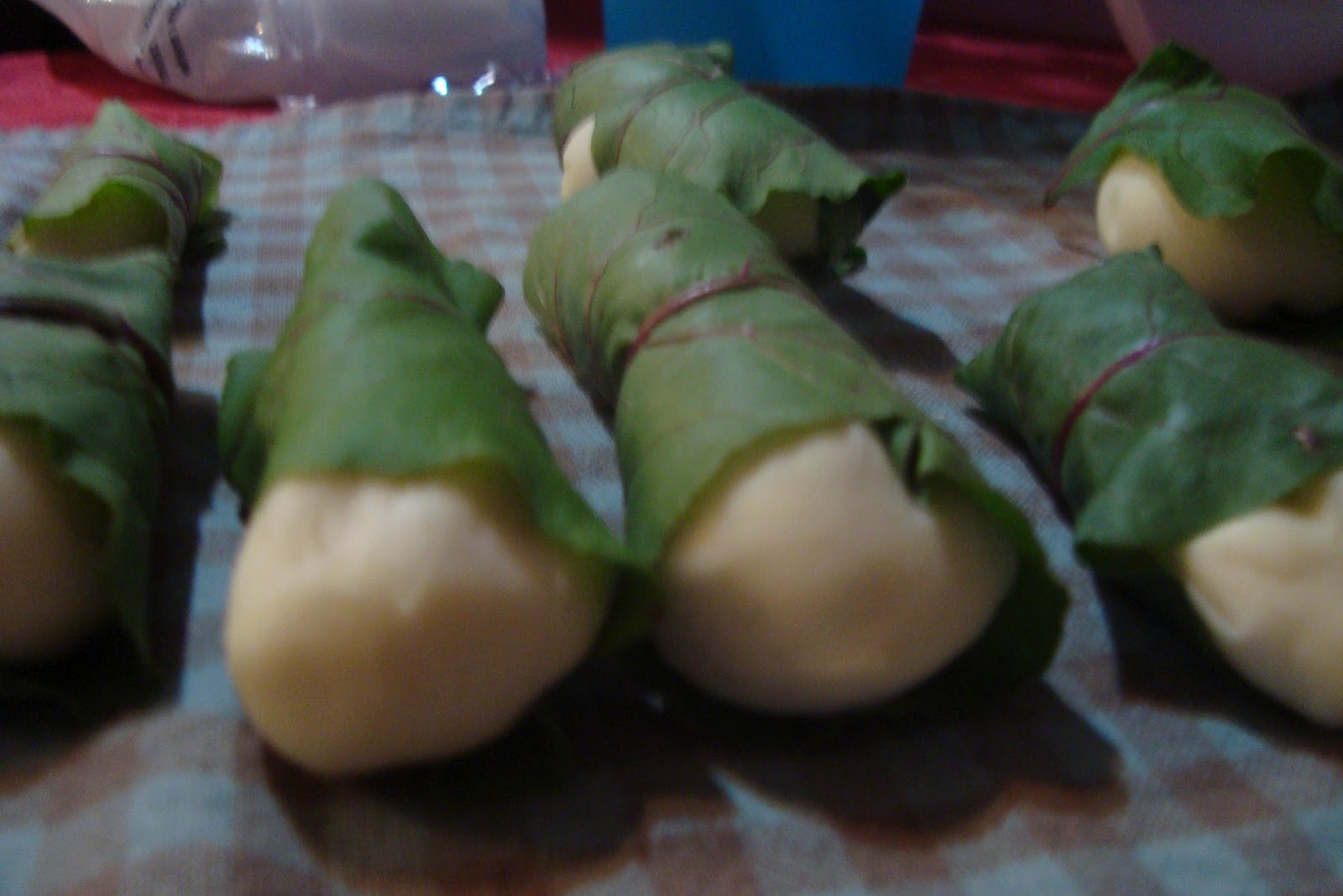The Ravenous Penguin Beetniks (Beet Leaves and Dough)