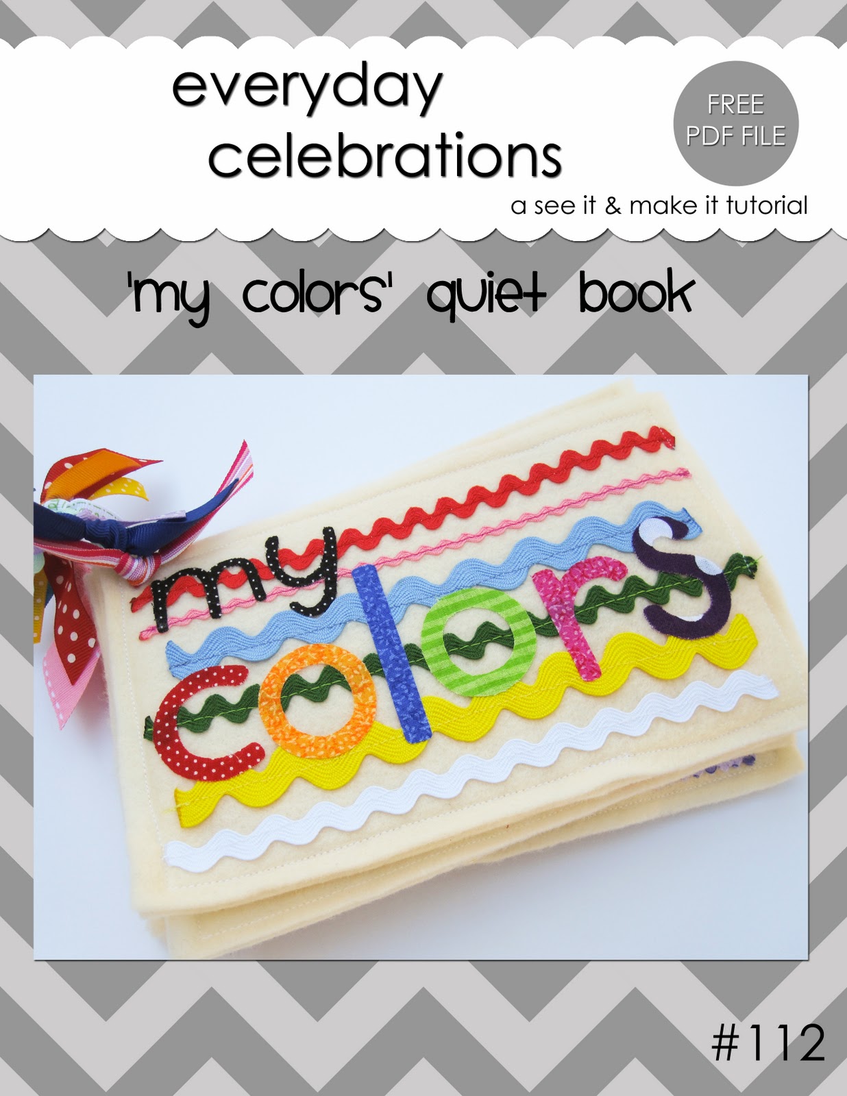 Everyday Celebrations Updated my Colors Quiet Book Tutorial