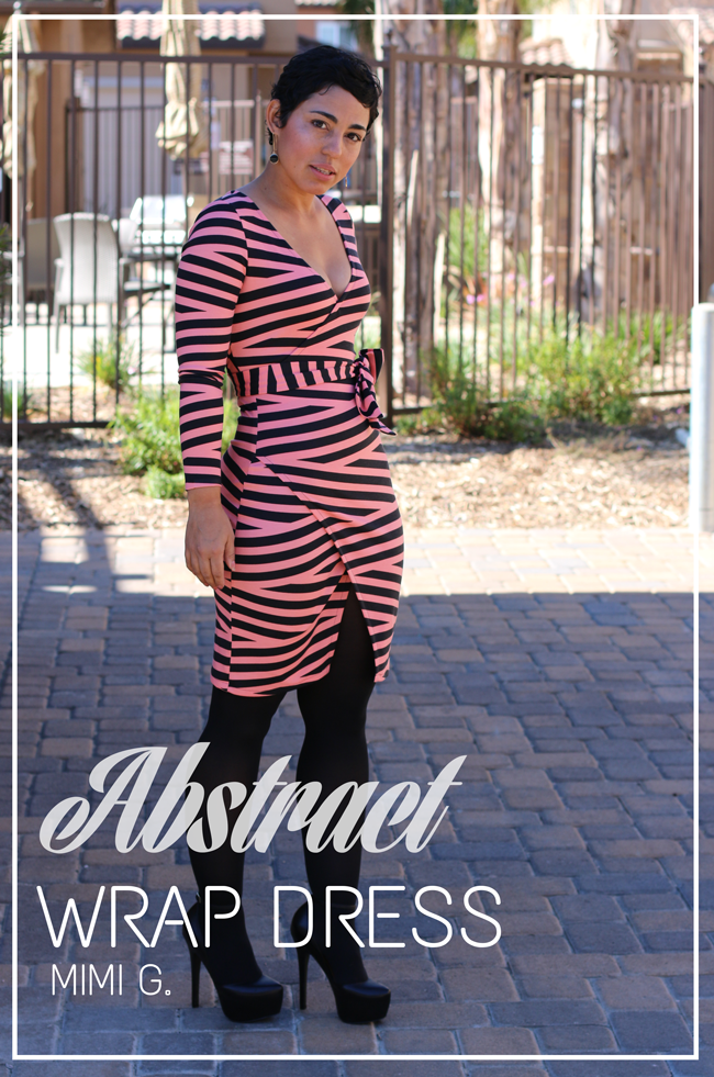 DIY Mock Wrap Dress + Pattern Review M6884 View A Fashion, Lifestyle, and DIY