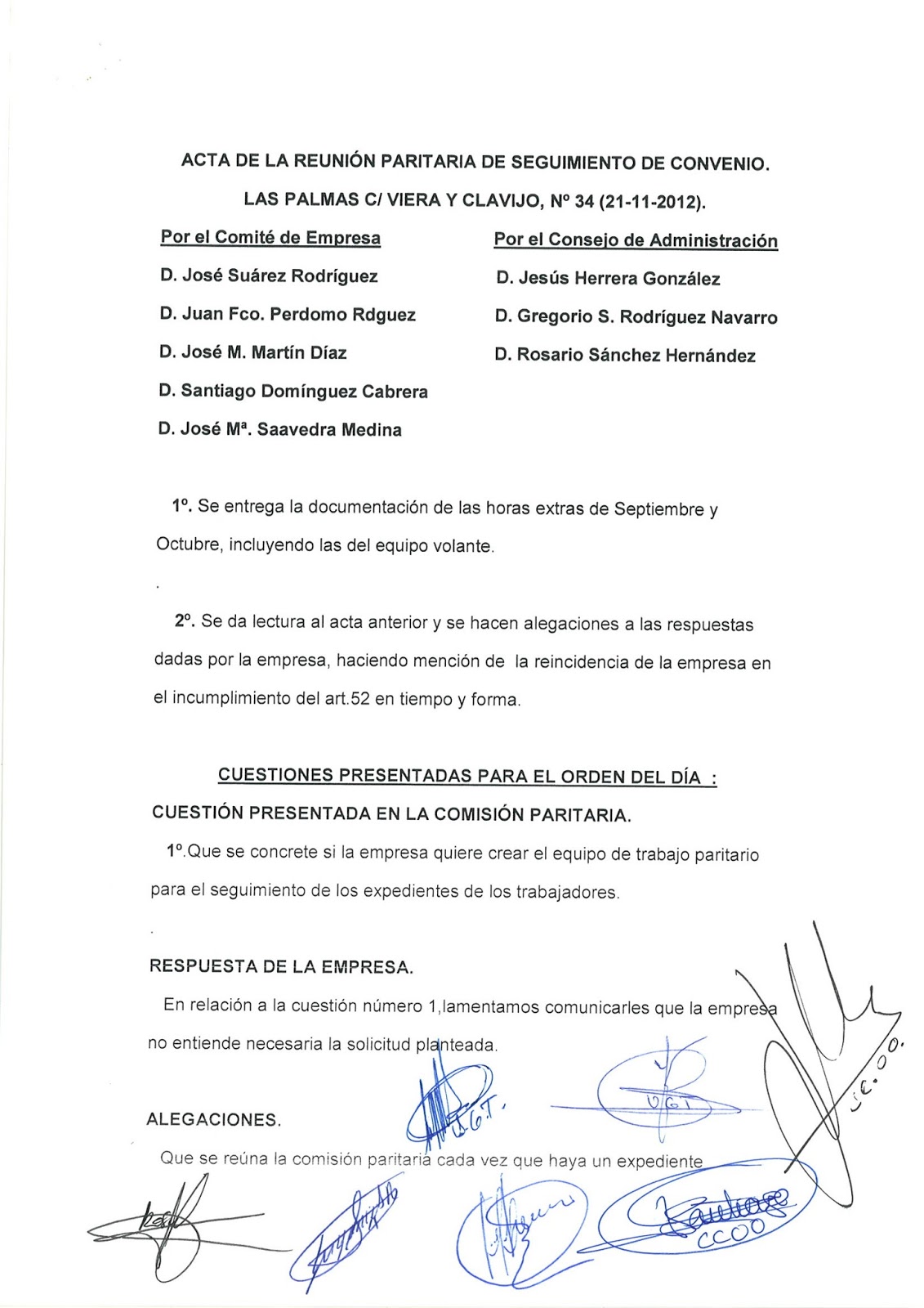 comit 233 de empresa global salcai utinsa acta reuni 243 n actas de reunion