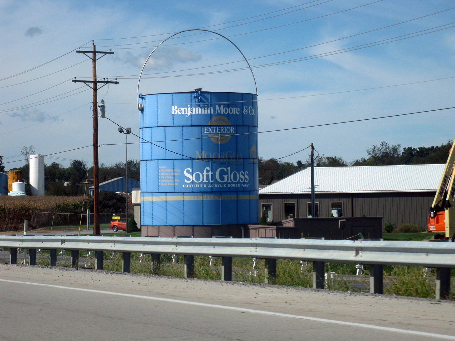 Eccentric Roadside: A pigment of my imagination? The big paint can of